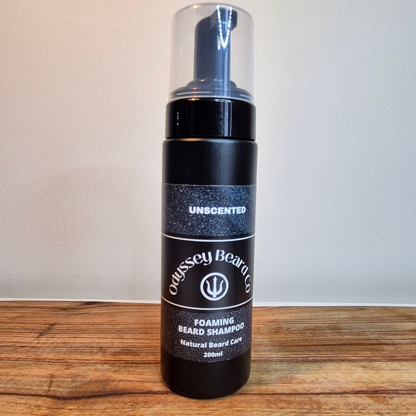 200ml Unscented Foaming Beard Shampoo (100% natural)