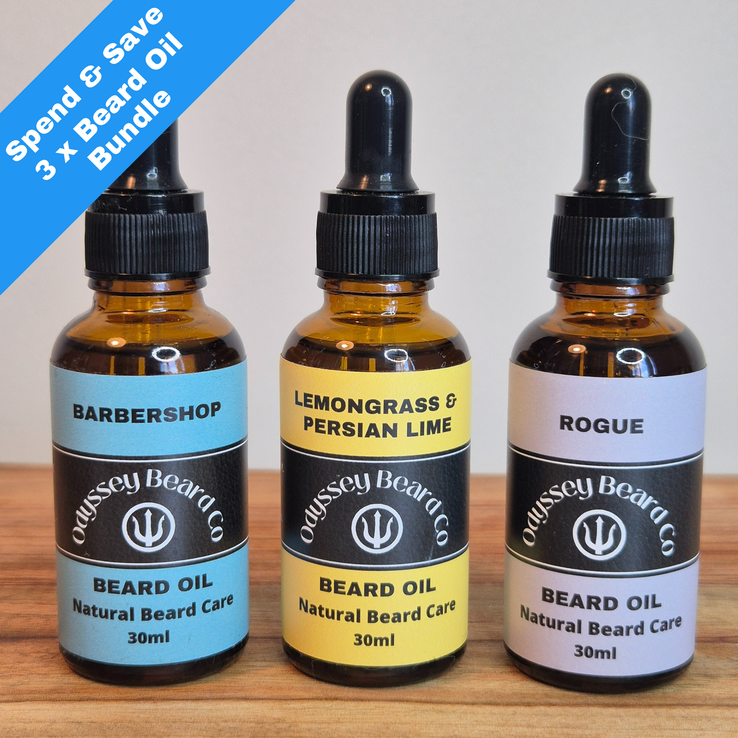 3 x 30ml Beard Oil Bundle