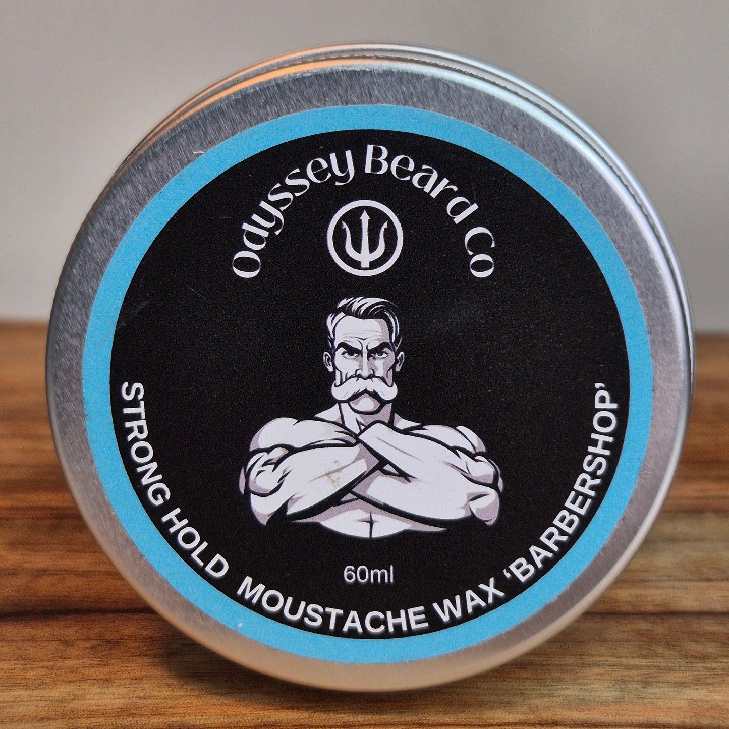 60ml Strong Hold Moustache Wax - 'Barbershop'