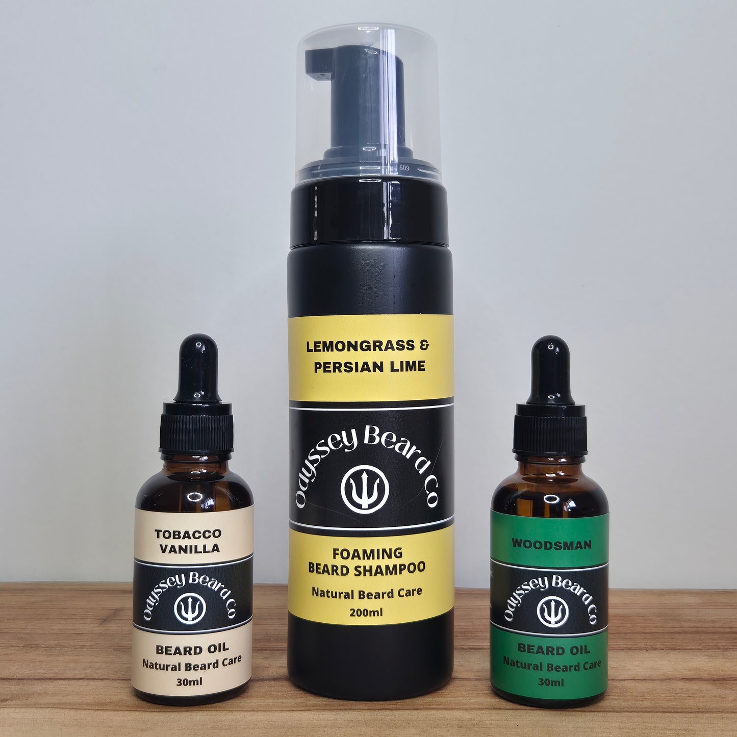 2 Oils + 1 Beard Shampoo Bundle