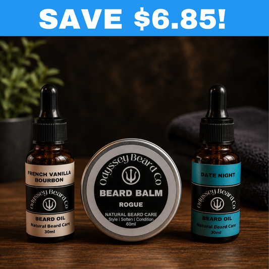 2 x Beard Oil and 1 x Beard Balm Bundle
