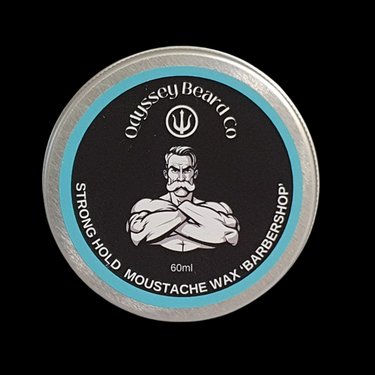 60ml Strong Hold Moustache Wax - 'Barbershop'