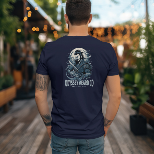 Navy Bearded Warrior T-shirt