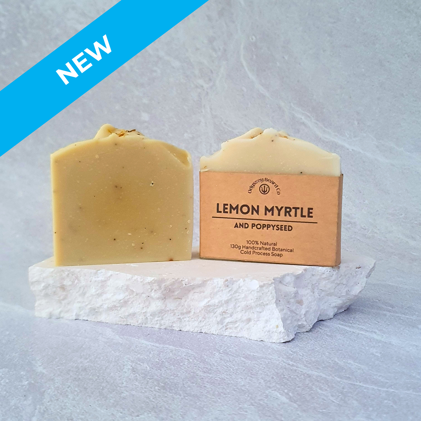 "Lemon Myrtle and Poppyseed" 100% Natural Hand and Body Soap