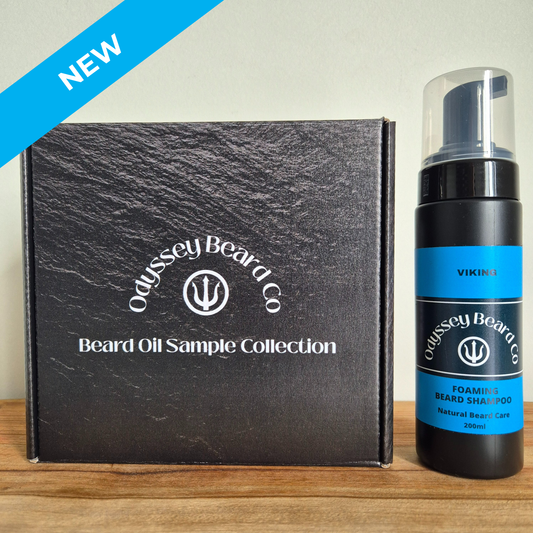 Beard Oil Sample Collection and Beard Shampoo Bundle