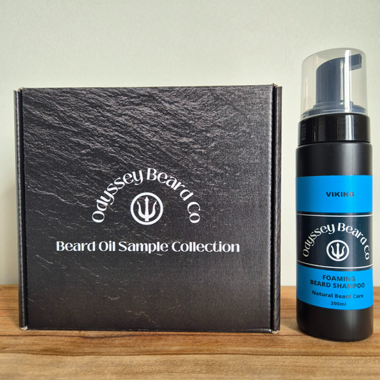 Beard Oil Sample Collection and Beard Shampoo Bundle