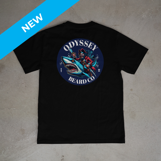 Black 'Captain Odyssey' T-shirt