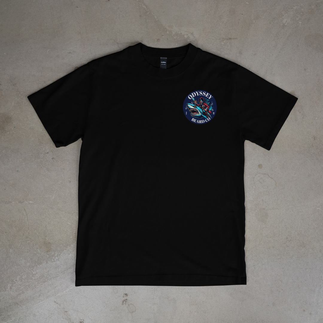 DISCONTINUED - Black 'Captain Odyssey' T-shirt