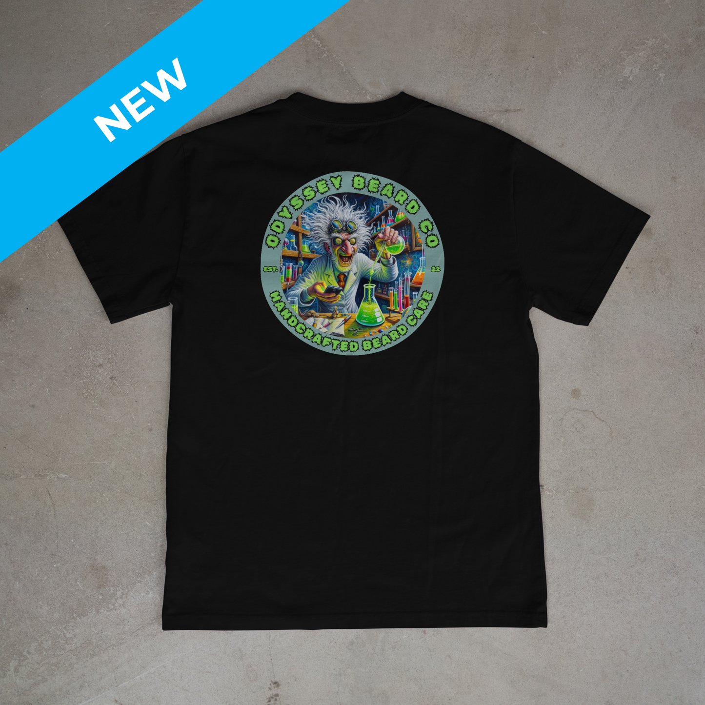 Black 'Mad Scientist' T-shirt