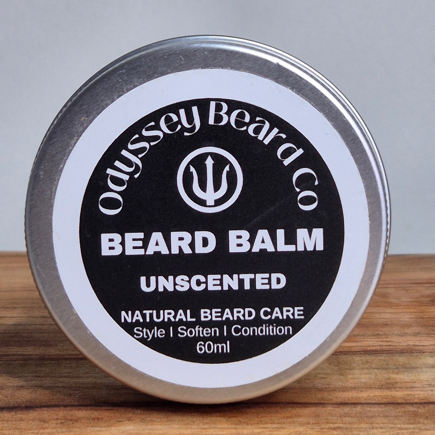 60ml Unscented Beard Balm (100% natural)